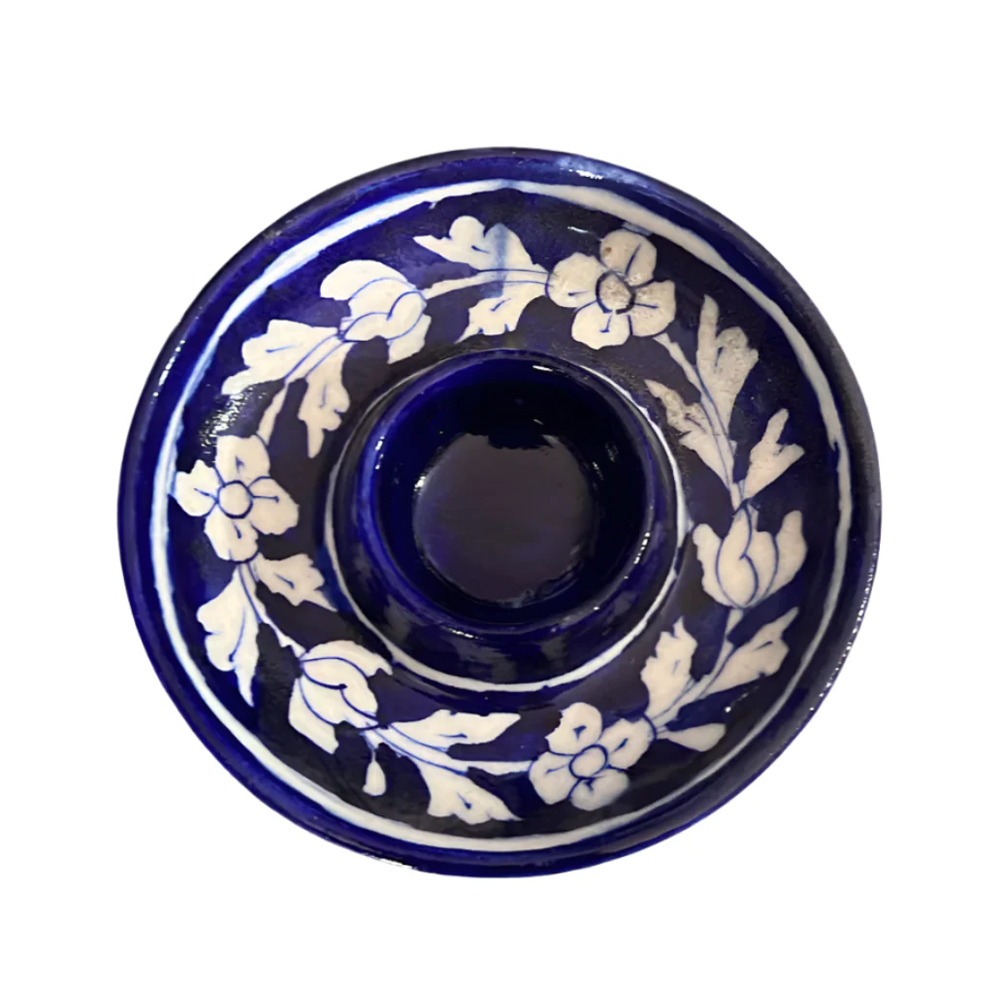 Blue Pottery Incense Holder