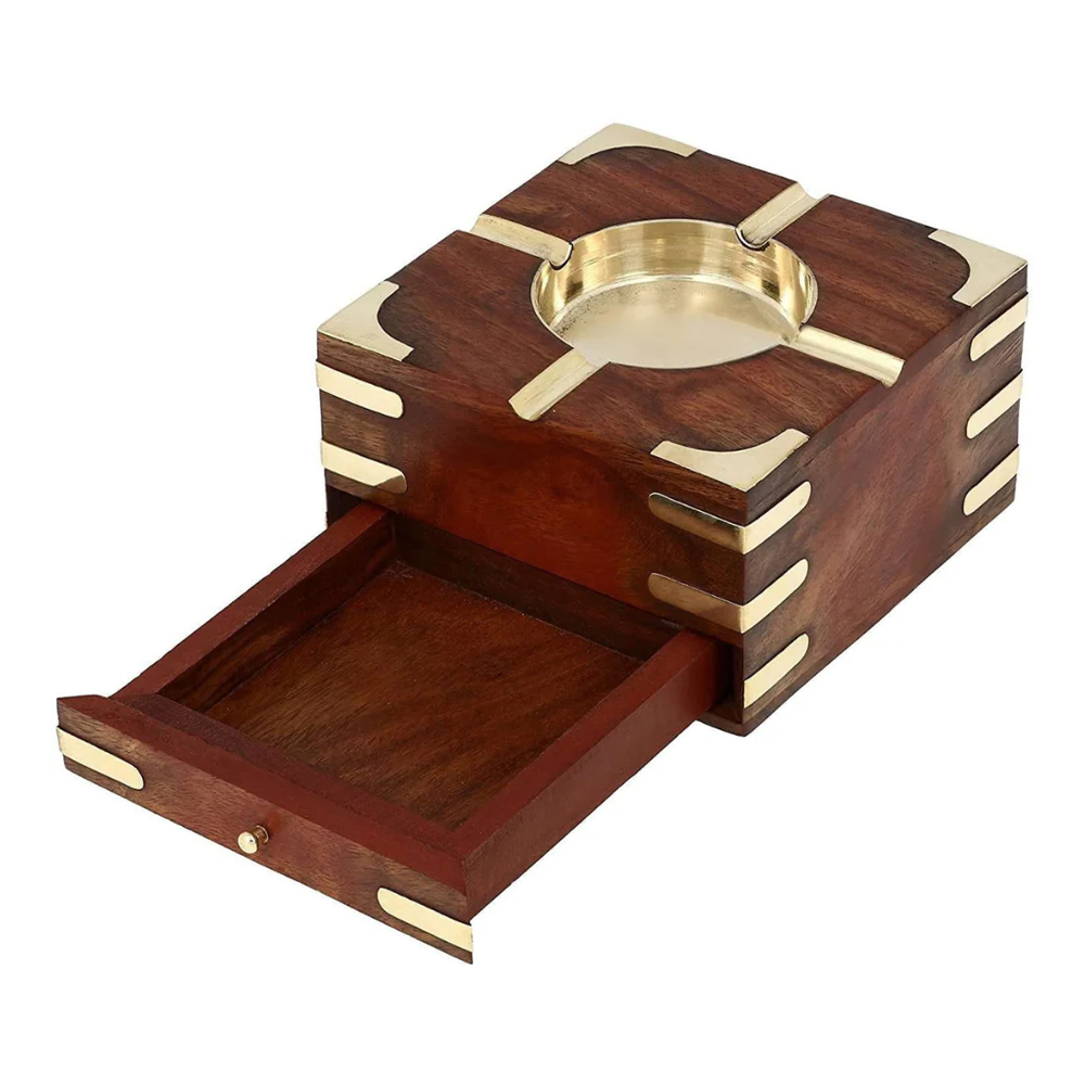 Ashtray With Cigarette Storage Case
