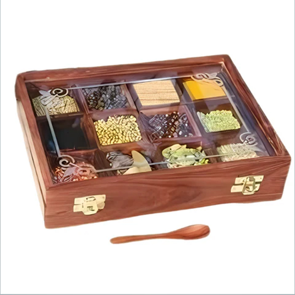 Wooden Spice Box